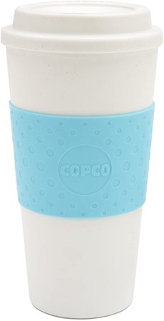 Amazon.com: Copco Acadia Double Wall Insulated Travel Mug with Non-Slip Sleeve, 16 ounce, Azure Blue: Best Coffee Travel Mug: Kitchen & Dining