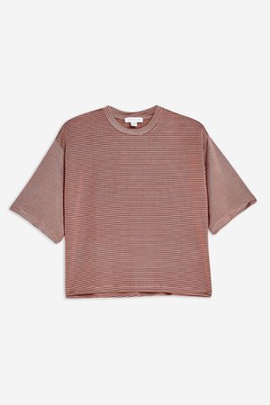 Stripe Shimmer T-Shirt | Topshop