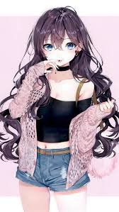 anime girl - brunette
