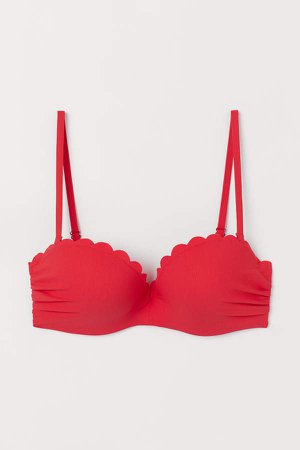 Super Push-up Bikini Top - Red