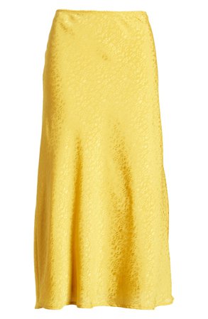 Chelsea28 Jacquard Midi Skirt yellow