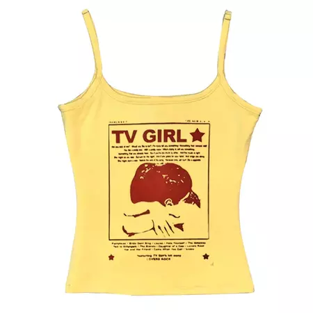 TV Girl Y2K Aesthetic Tank Top | BOOGZEL CLOTHING – Boogzel Clothing