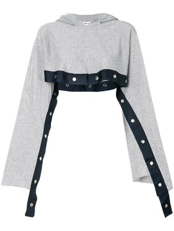 Circus Hotel Cropped Popper Hoodie