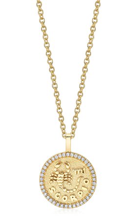 18k Yellow Gold Scorpio Necklace By Anita Ko | Moda Operandi