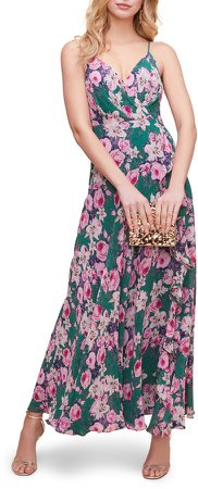 Floral Ruffle Detail Maxi Dress