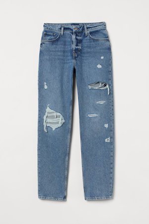 90s Boyfriend Jeans - Medium blue - Ladies | H&M US