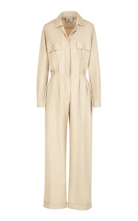 The Lauren Jumpsuit Cotton Blend Twill by Giuliva Heritage Collection | Moda Operandi