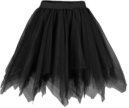 Amazon.com: Afibi Women's 1950s Vintage Tutu Petticoat Ballet Bubble Skater Skirt (X-Large, Black) : Clothing, Shoes & Jewelry