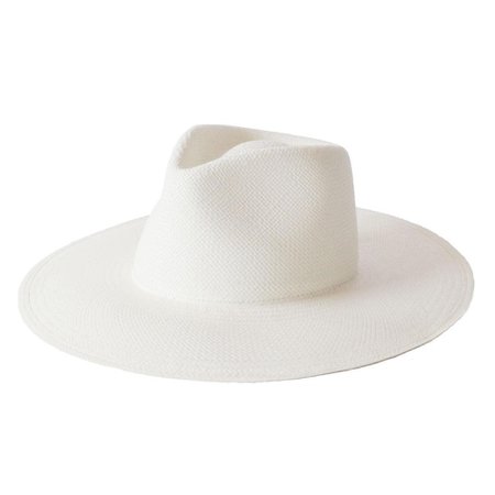 Janessa Leone "Anouk" Panama Straw Hat_ Bleach brim