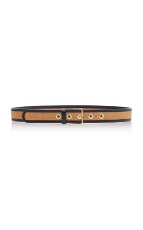 Maison Boinet Leather-Trimmed Waist Belt €117