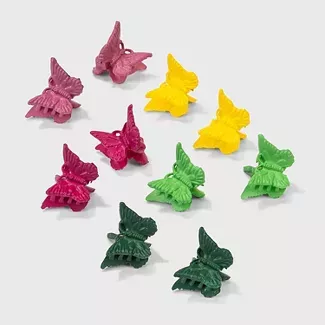 Butterfly Claw Clip Set 10pc - Wild Fable™ Multicolor Brights : Target