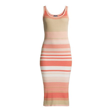 Scoop - Scoop Women's Striped Tank Midi Dress - Walmart.com - Walmart.com