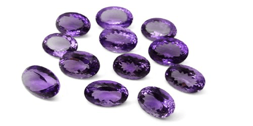 Amethyst gemstones