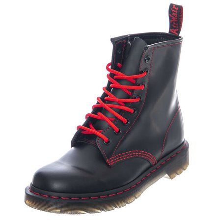 Dr.Martens 1460 Red Stitch - Smooth Black/Red - Women's Boots Black/Red | eBay