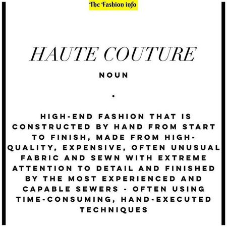 Dictionary Word: Haute Couture