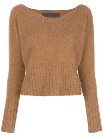 The Elder Statesman Knit Wide V-neck Sweater | Farfetch.com