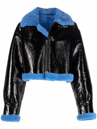 David Koma Reversible Shearling Jacket - Farfetch