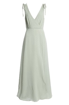 Lulus Romantic Possibilities Swiss Dot Maxi Dress | Nordstrom