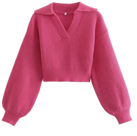 pink longsleeve sweater