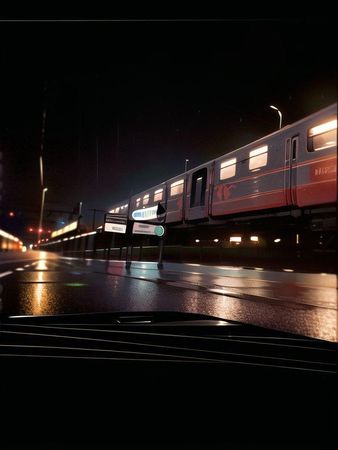 anime night Train 🚆