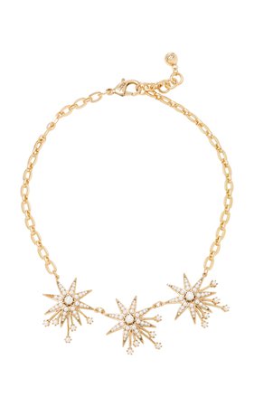 Nova Star Gold-Plated Brass and Glass Pearl Necklace by Lulu Frost | Moda Operandi