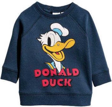 Donald Duck blue Disney sweatshirt