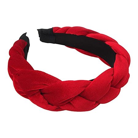 Amazon.com: RINVEE Headbands for Women Velvet Braided Headbands Fashion Hairband Criss Cross Hair Accessories, Red : Clothing, Shoes & Jewelry