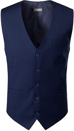 ZEROYAA - Chaleco de vestir formal para hombre, diseño urbano, 3 bolsillos, para traje de esmoquin, Zlsv16-azul marino, 3X-Large: Amazon.com.mx: Ropa, Zapatos y Accesorios