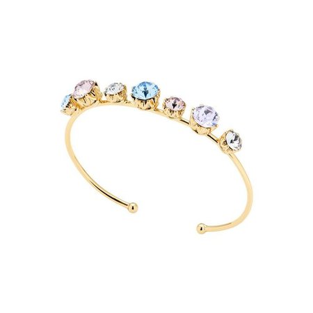Amazon.com: Ted Baker- CHESKA: Crystal Crown Ultra FINE Cuff Gold/Lilac Multi: Clothing