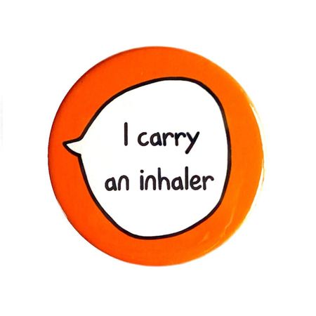 I carry an inhaler || sootmegs.etsy.com
