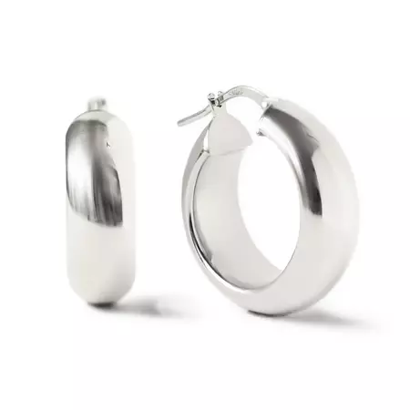 chunky silver hoops - Google Search