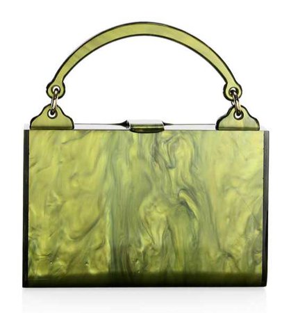 EDIE PARKER Green Acrylic Handbag