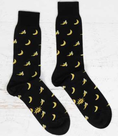 Men's Luxe Top Banana Dress Socks