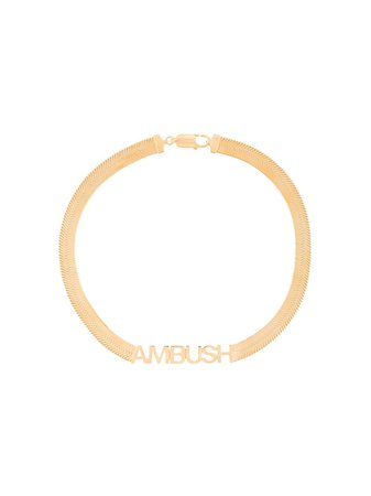 AMBUSH logo choker necklace - FARFETCH