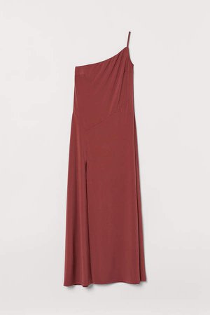 One-shoulder Dress - Red