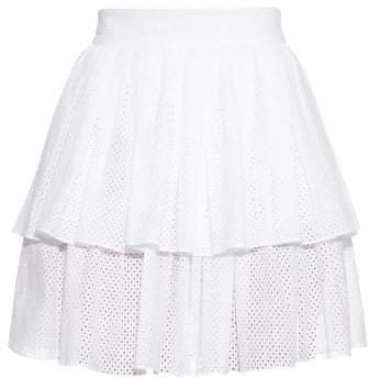Anais Tiered Ruffle Mini Skirt - Womens - White
