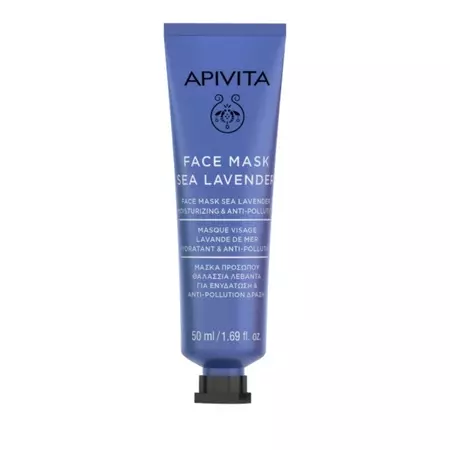 Apivita Face Mask with Sea Lavender,Ενυδατική Μάσκα με Θαλάσσια Λεβάντα, 50ml | Wecare.gr