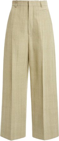 Jacquemus Santon Silk-Blend Straight-Leg Trousers