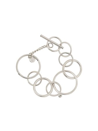 Mm6 Maison Margiela Circular Chain Bracelet S62UY0038S12704 Silver | Farfetch