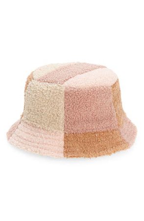 Nordstrom Kids' Patchwork Fleece Bucket Hat | Nordstrom
