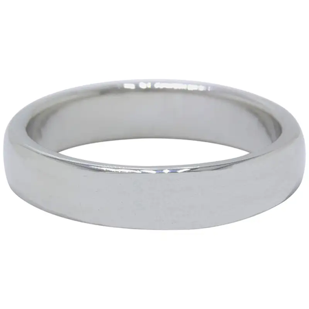 Tiffany & Co. 4.5mm Lucida Platinum Wedding Band Ring 4.5 MM