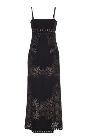 Crochet Cotton-Blend Maxi Dress By Valentino | Moda Operandi