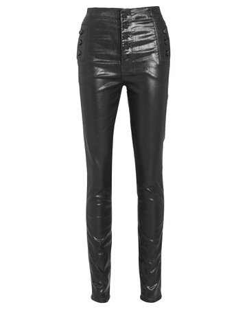 Women's Skinny Black Leather Pants | J Brand | INTERMIX®