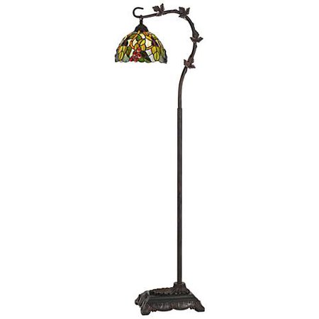 Cotulla Bronze Floor Lamp with Tiffany Glass Shade - #40V03 | Lamps Plus