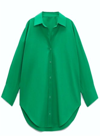 green shirt dress