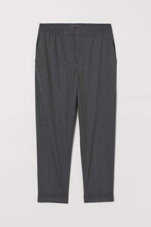 Ankle-length Suit Pants - Gray