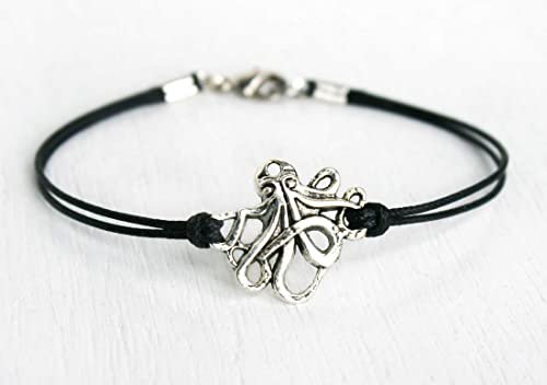 octopus themed bracelet goth black dark witch monster tentacles horror