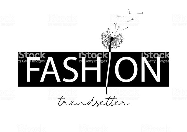 Decorative Fashion Trendsetter Text With Dandelion Vector For Fashion Print Design Stock Illustration - Download Image Now - iStock