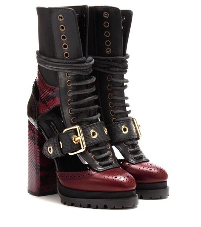 Burberry X Barneys New York Women’s Cut-Out Leather Boot