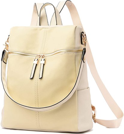 Amazon.com: Backpack Purses for Women Convertible School Shoulder Bags Designer Nubuck Vegan Leather Fashion Ladies Satchel Travel Bag : Clothing, Shoes & Jewelry